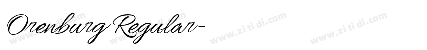 Orenburg Regular字体转换 Orenburg Regular字体转换